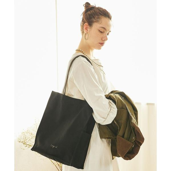 トートバッグ 「Ungrid/アングリッド」ウォッシュド　コットンキャンバス　ラージトートバッグ レ...