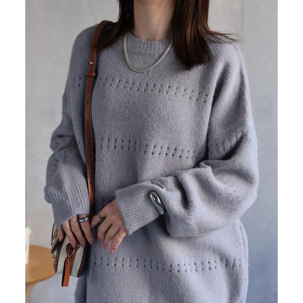 ニット セーター 「ユニセックス商品」アイレットニットプルオーバー レディース メンズ