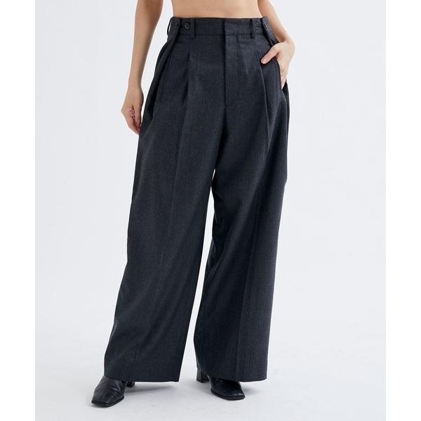 ワイドパンツ パンツ 「INSCRIRE/アンスクリア」Wool Gabardine Transfo...
