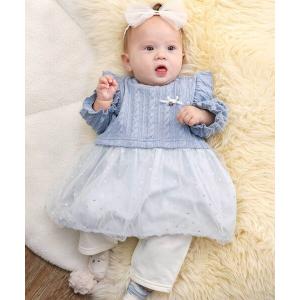 ベビー服 キラキラドットラメチュールスカートロン...の商品画像