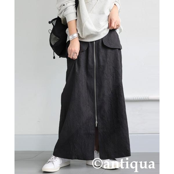 スカート ダブルジップジャガードスカート