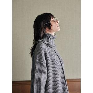 COEL（コエル） パーカー エンブレム刺繍ニットフーディ レディース