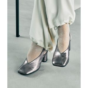 パンプス スクエアトゥヒールパンプス　284571