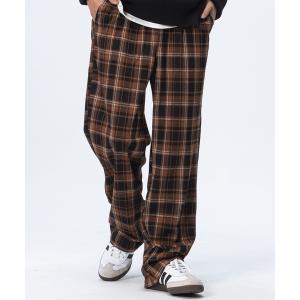 シュトゥーカ stuka コーデュロイチェックパンツ レッド サイズ：34