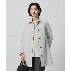 トレンチコート コート 「洗える・撥水」ポリアーティローザ シングル トレンチコート レディース