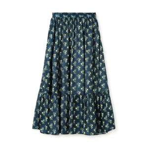 ストライプギャバ ラップロングスカート BACCA BACCA（バッカ） スカート ストライプギャバ ラップロングスカート