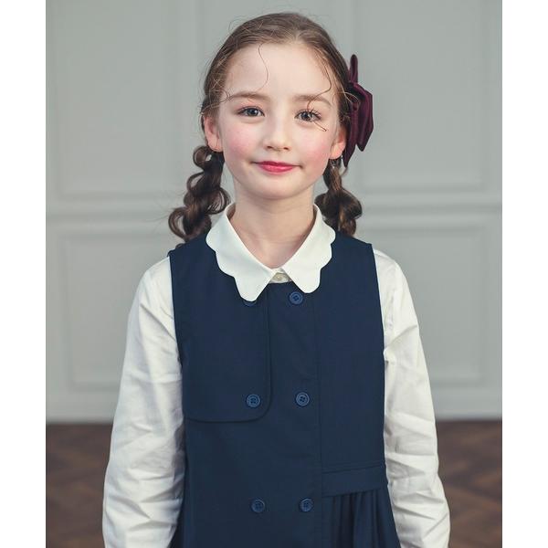 ブラウス シャツ コットンフラワーカラーブラウス キッズ 子供服 女の子