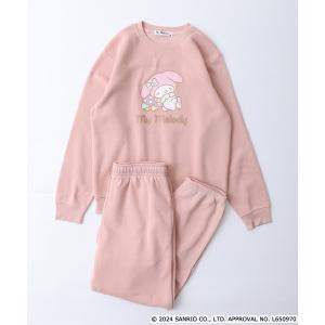 パジャマ サンリオキャラクターズ 裏起毛上下セット メンズ レディース