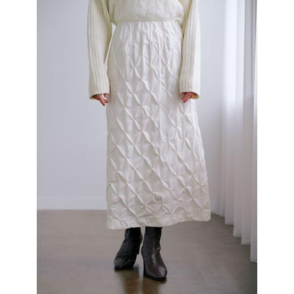 スカート ダイヤエンブロイダリースカート 「低身長・小柄女性」