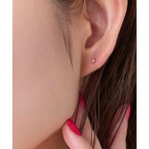 みーさん con affetto K18ダイヤラインピアス con affetto ピアス K18ダイヤラインピアス レディース : ZOZOTOWN
