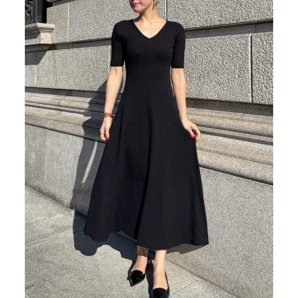 ワンピース 細見えリブワンピース