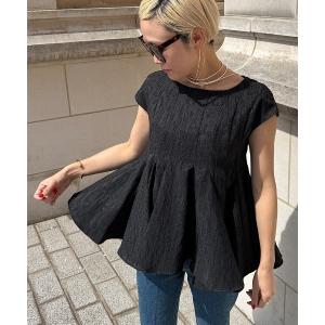 tシャツ ジャガードスクリュートップス レディース