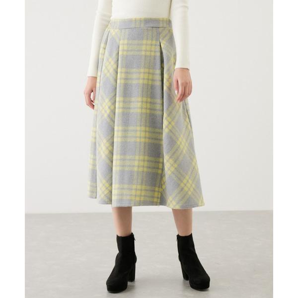 スカート チェックフレアースカート