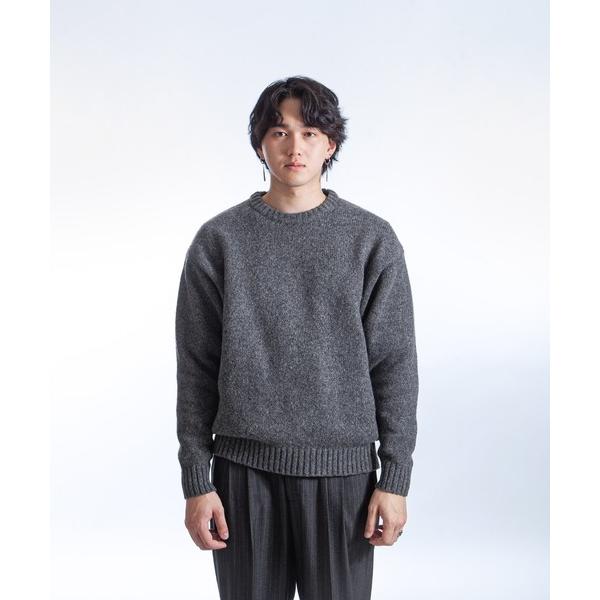 セーター ニット 「White Line」 リラックス フィット デイリー ニット / セーター メ...