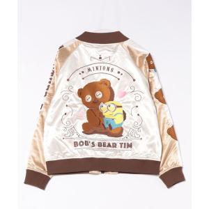 スカジャン 「 minions 」 ミニオンズ エンブロイダリー スカジャン Ｌ レディース メンズ