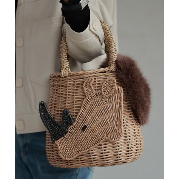 かごバッグ カゴバッグ 冬カゴバッグのススメ どれにする？お茶目なアニマル(内袋付き)