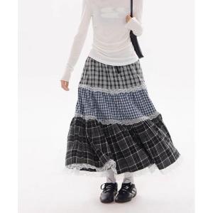 mideal（マイディール） デニムスカート frills mermaid denim skirt