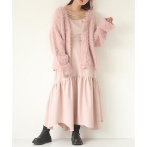 「muguet」 キャミソールワンピース FREE ピンク レディース