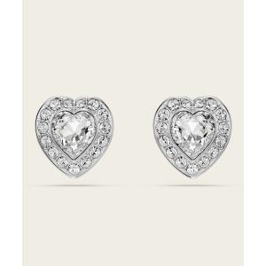 ピアス 「公式」「スワロフスキー」Ariana Grande x Swarovski スタッドピアス， ミックスカット， ハート， ホワイト， ロジウ