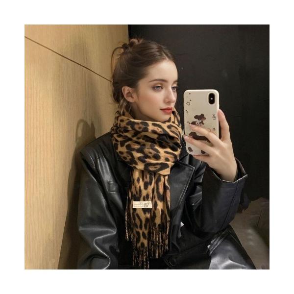 マフラー ストール レオパード ビッグ マフラー レディース メンズ