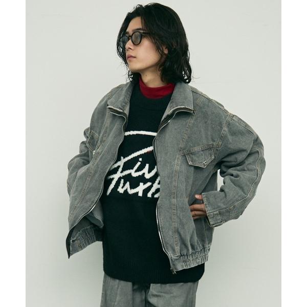 デニムジャケット gジャン Reverse design zip-up denim jacket /...