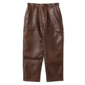 パンツ TOKYO 23 Faux Leather Double Knee Pants / トウキョウ 23 フォー レザー ダブルニー パンツ メン