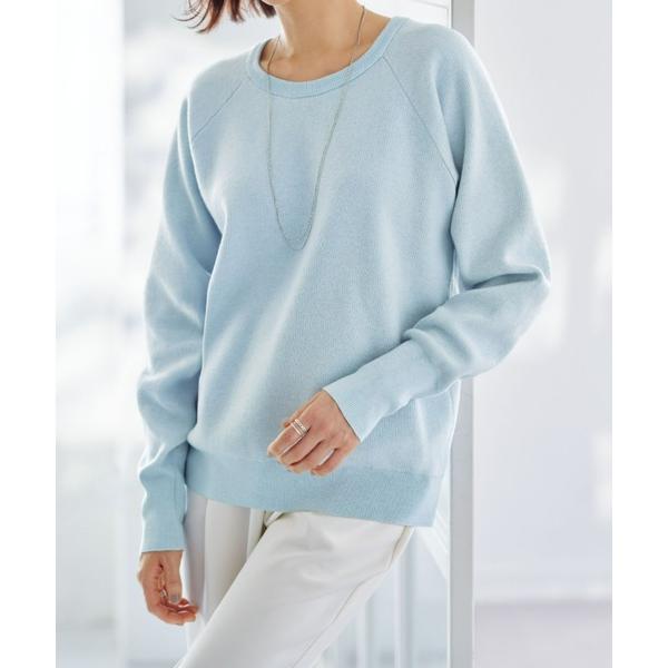 ニット セーター きれいめカジュアルさんニットトレーナー レディース