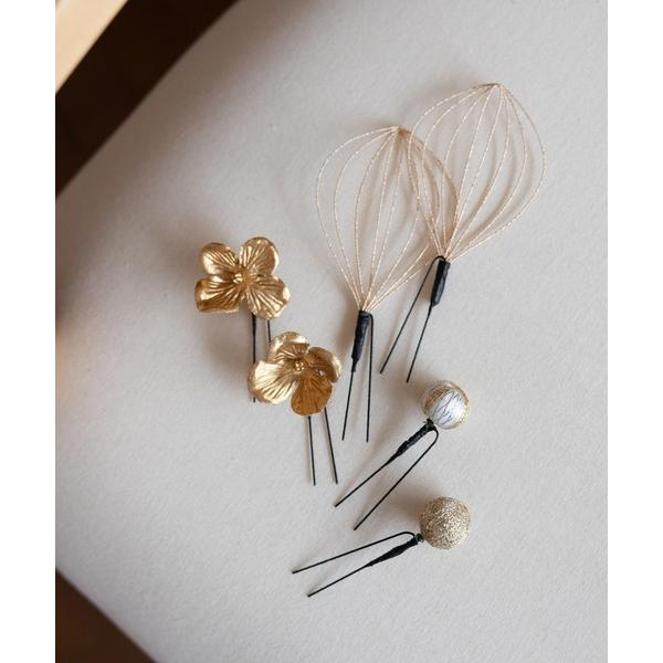 髪飾り　6点セット レディース