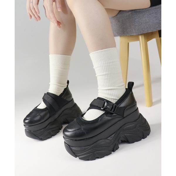 シューズ +9.5cm ボリュームソール メリージェーン スニーカー レディース