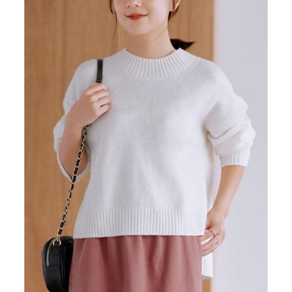 ニット セーター ウールカシミヤボトルネックニット 「低身長・小柄女性」 レディース