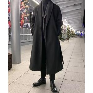 チェスターコート コート 「NOWLE」ウエストコード付き ロング丈 チェスターコート メンズ