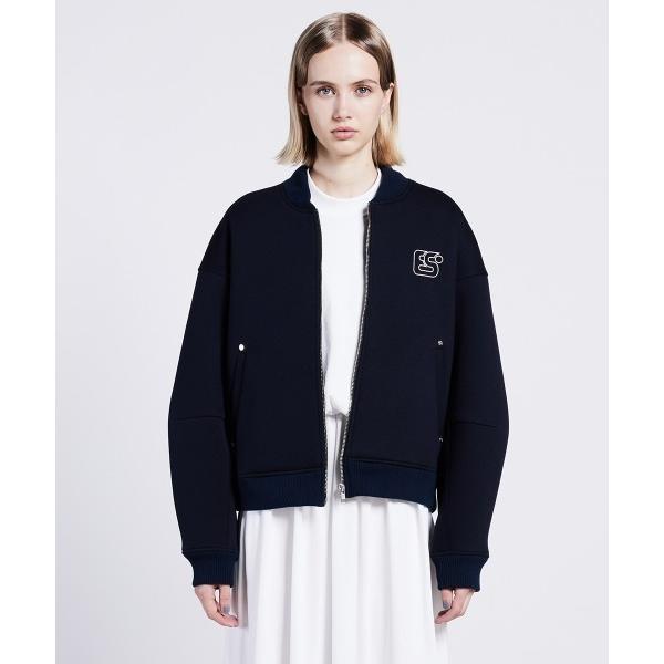 ブルゾン アウター ダンボールニットボンバージャケット レディース