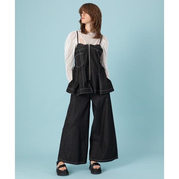 サロペット オーバーオール デニムオールインワン レディース