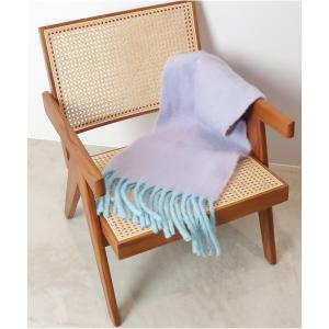 マフラー ストール バイカラーメランジーストール レディース