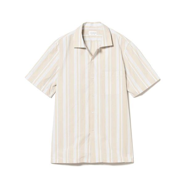 シャツ 「別注」GUY ROVER / オルタネイトストライプ オープンカラーシャツ メンズ