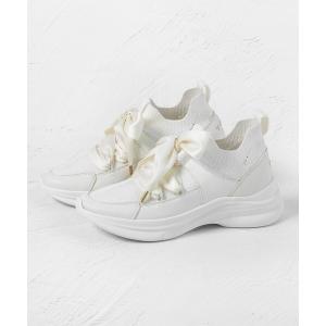 スニーカー POINT OF GLITTER  KNIT SNEAKERS スニーカー レディース