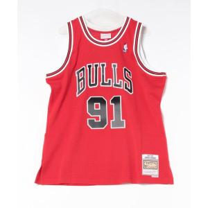 タンクトップ 「Mitchell＆Ness」NBA SWINGMAN ROAD JERSEY BULLS 1997 DENNIS RODMAN/スウィ