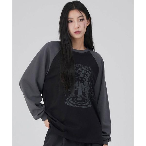 tシャツ A&apos;GEM/9 × .kom 「ACOVER/オコボ」 Dreaming Raglan O...