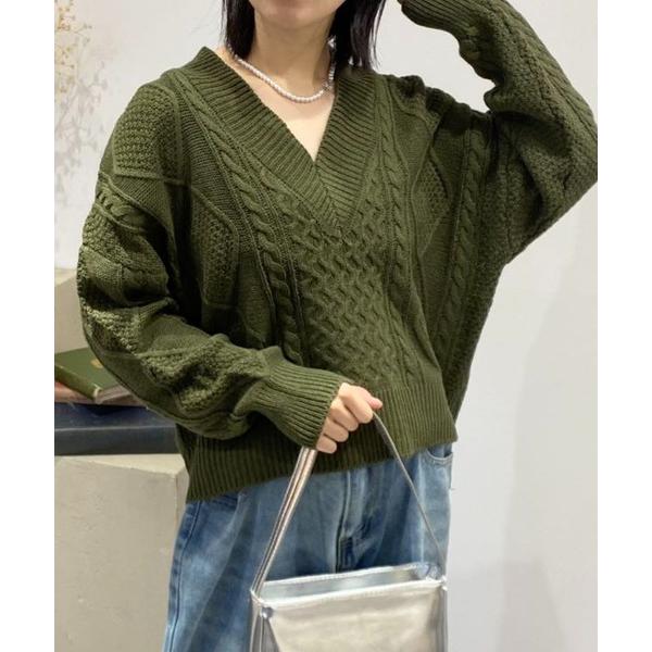 ニット セーター バッグリボンニットセーター レディース