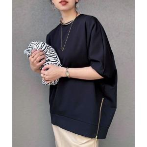 tシャツ ライトダンボールサイドジップドルマンプルオーバー レディース｜ZOZOTOWN Yahoo!店