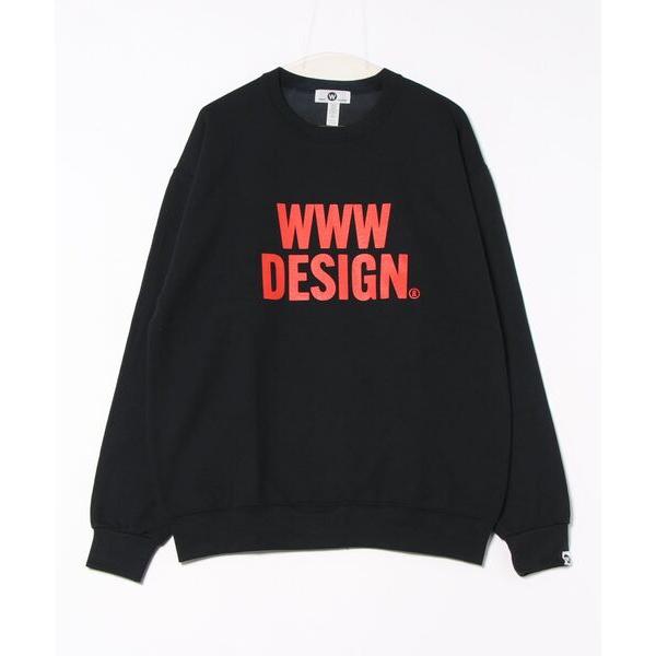 パーカー WAVE DESIGN crew neck sweat／クルーネックロゴスウェット メンズ...