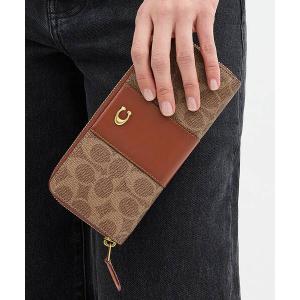 コーチ 長財布 財布 エッセンシャル スリム アコーディオン ジップ ウォレット・シグネチャー キャンバス レディース メンズ