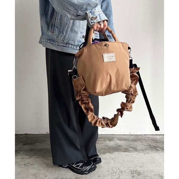 ショルダーバッグ バッグ EM:　SPRUCE 2WAY A5 ギャザー 超軽量　ラホール2WAYト...