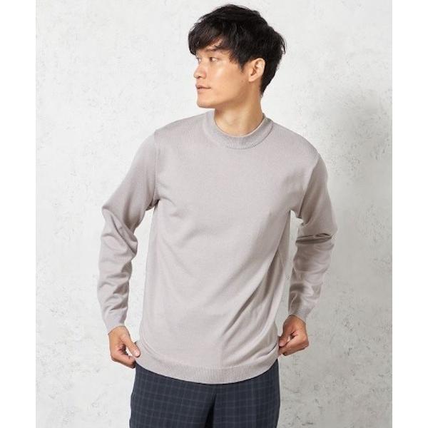 セーター ニット 「ウォッシャブル」ソリストヒートニット モックネック 吸湿発熱 無地 リッケンバッ...