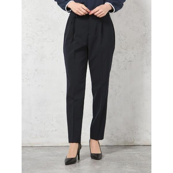 セレモニースーツ スラックス パンツ 「ウォッシャブル」テーパードパンツ ベルト付き ストレッチ「ビ...