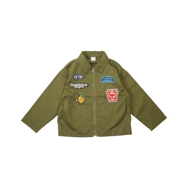 デニムジャケット アウター ワッペンジャケット キッズ 子供服 男の子