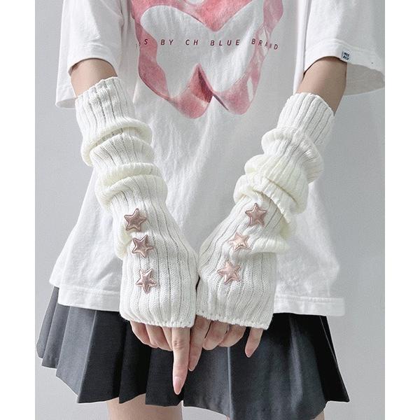 アームカバー 「urge select」キラキラ 星 スターワッペン アームウォーマー/アームカバー...