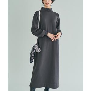 ワンピース ＩＥＤＩＴ　すっきり見えも暖かさもかなえる　裏起毛Ｉラインスウェットワンピース