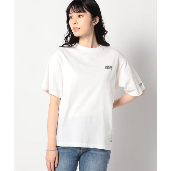 tシャツ 「DISCUS 」グランドパーク別注　パウダーブリーチ加工　 バックプリントTシャツ レデ...