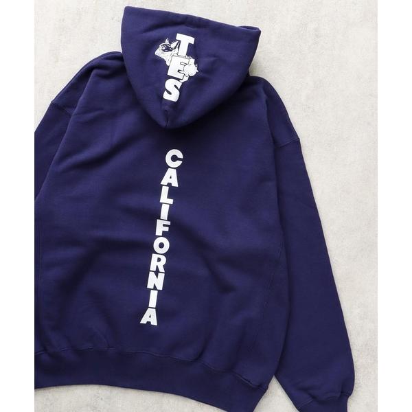 パーカー TES CAL FLOCK LOGO SWEAT PARKA / スウェットパーカー メン...